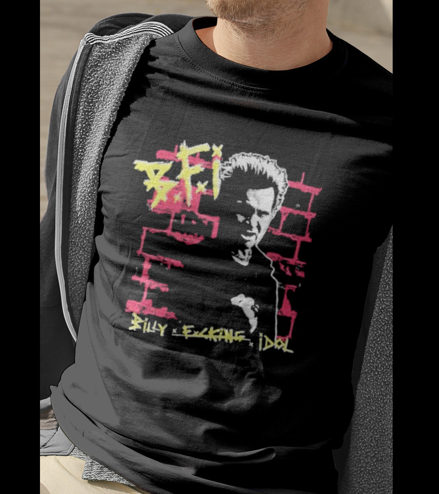 BFI Billy Fcking Idol Brick Wall Graphic T-Shirt