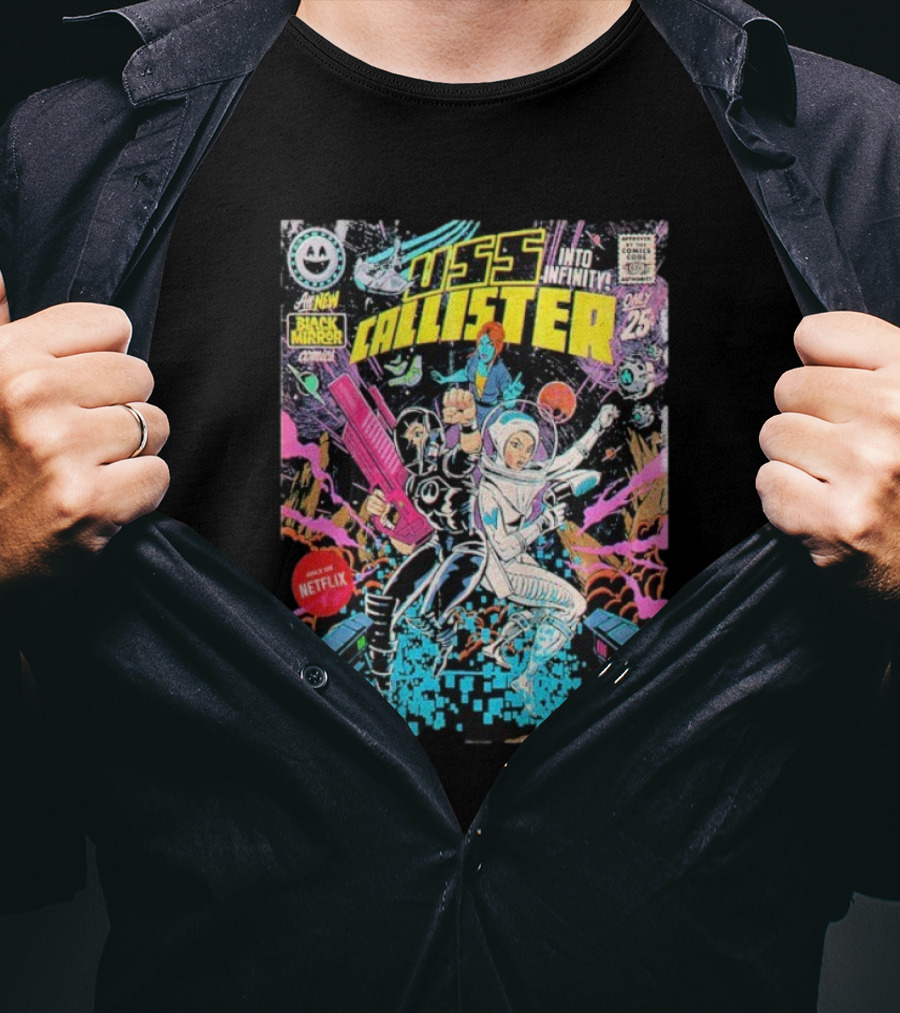 Black Mirror Comics USS Callister Into Infinity Issue 25 Netflix Official 2025 T-Shirt