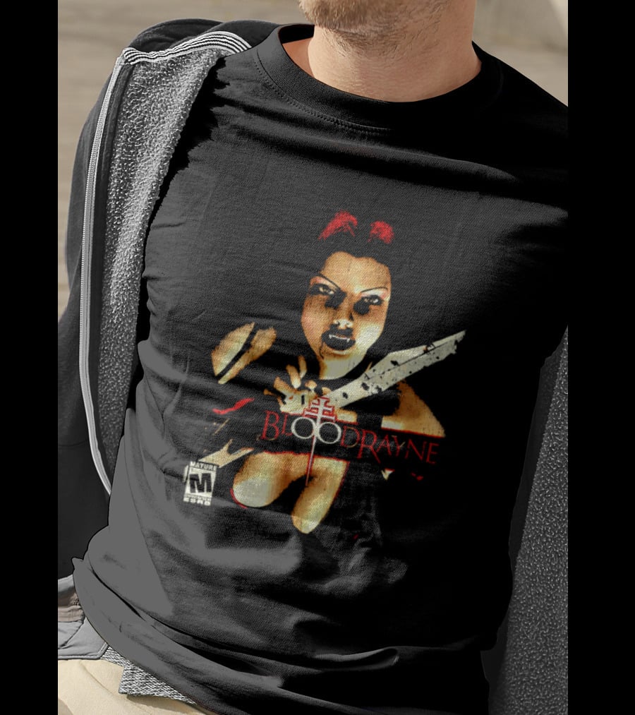 BloodRayne M Rating Femme Fatale Sword Wielder T-Shirt