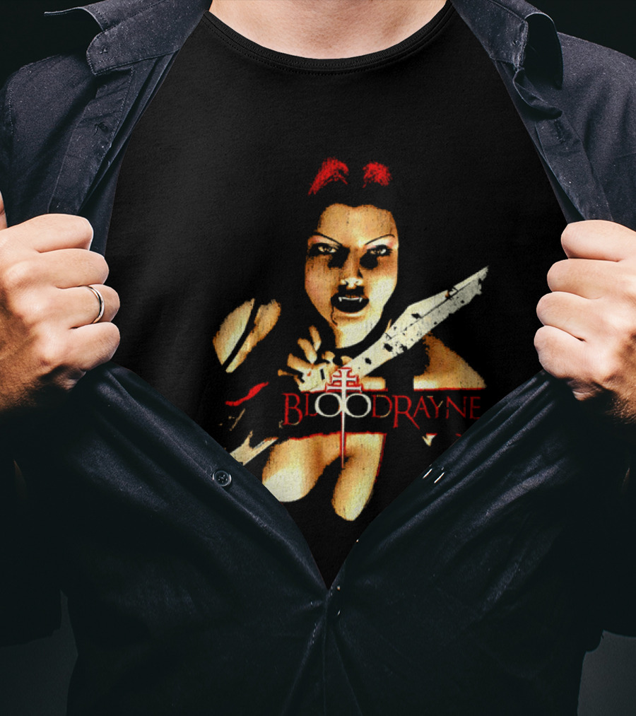 BloodRayne M Rating Femme Fatale Sword Wielder T-Shirt