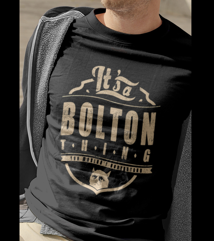 It's A Bolton Thing Cat Emblem T-Shirt