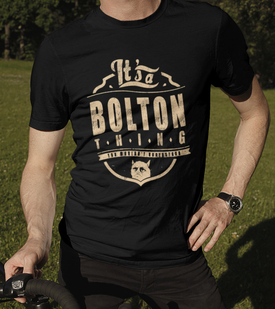 It's A Bolton Thing Cat Emblem T-Shirt