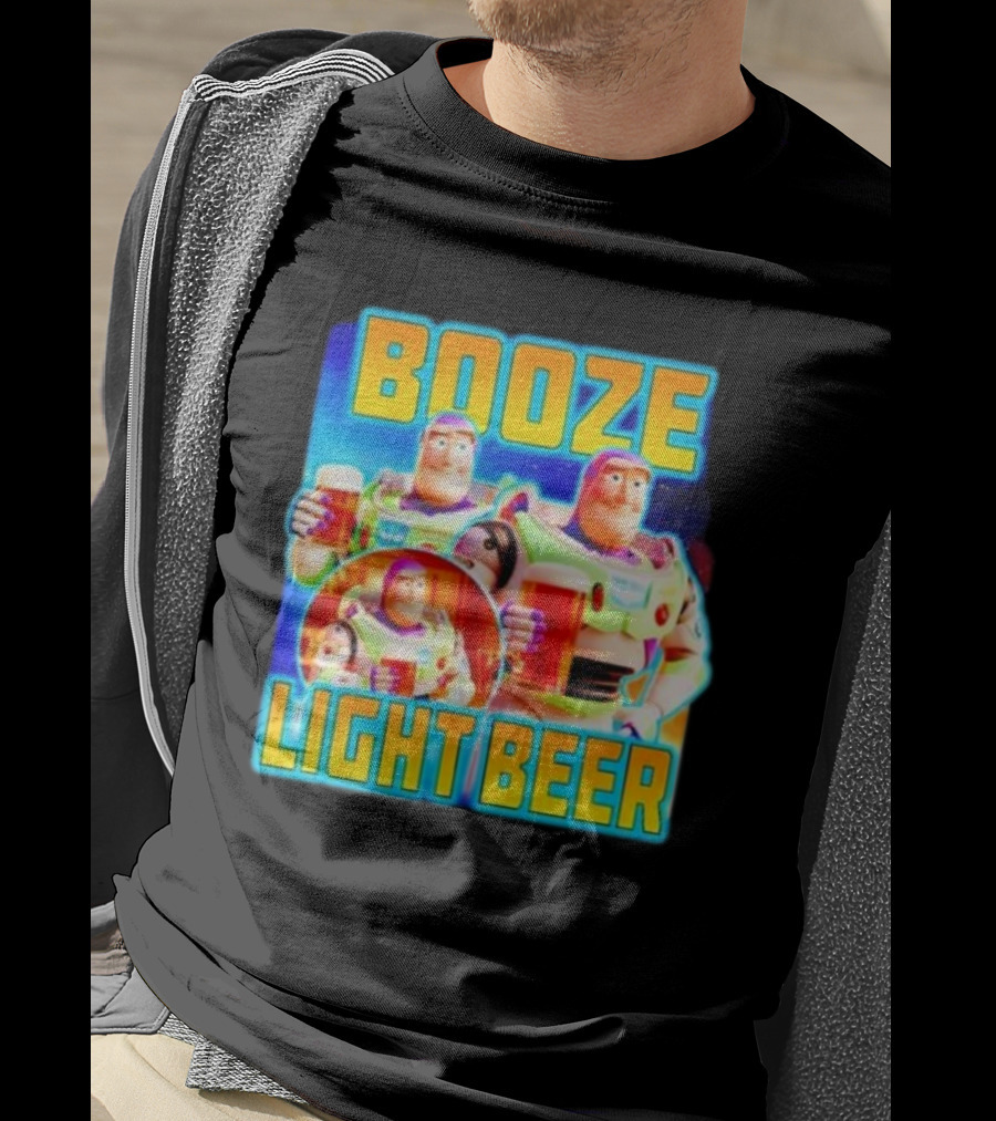 Buzz Lightyear Booze Light Beer Toy Story Parody T-Shirt