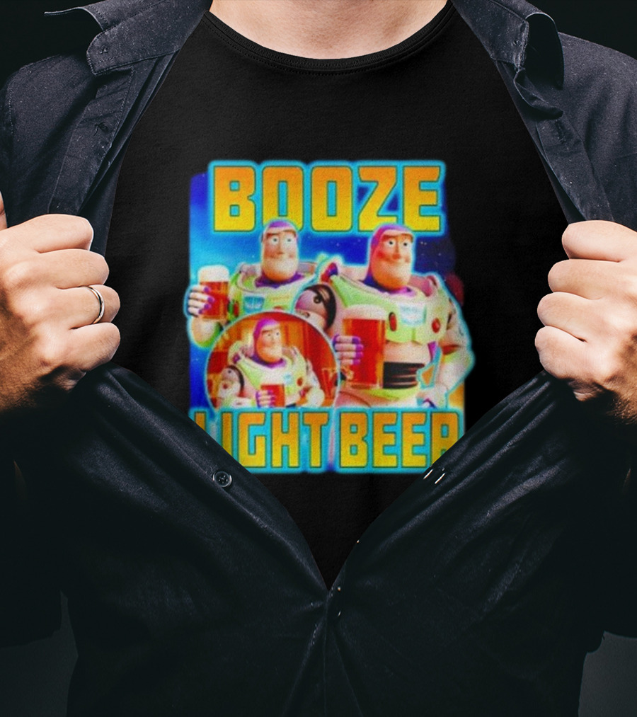 Buzz Lightyear Booze Light Beer Toy Story Parody T-Shirt
