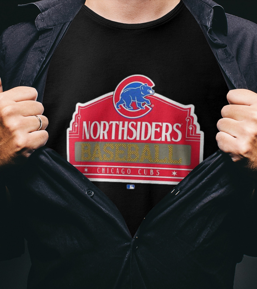 Northsiders Baseball Chicago Cubs Bear Emblem T-Shirt