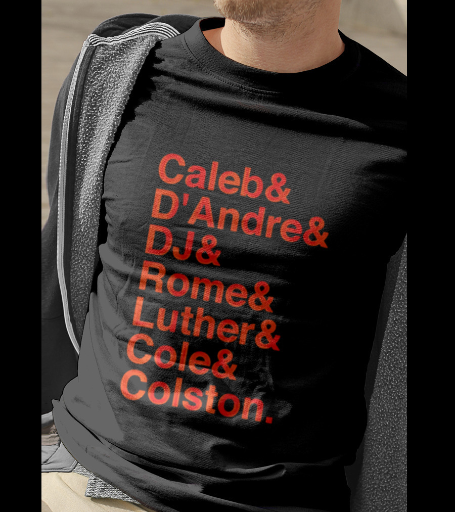 Chicago Football Legends Caleb D'Andre DJ Rome Luther Cole Colston Tribute T-Shirt