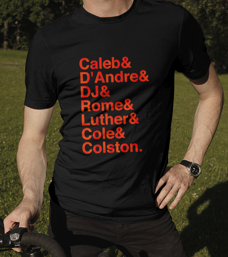 Chicago Football Legends Caleb D'Andre DJ Rome Luther Cole Colston Tribute T-Shirt