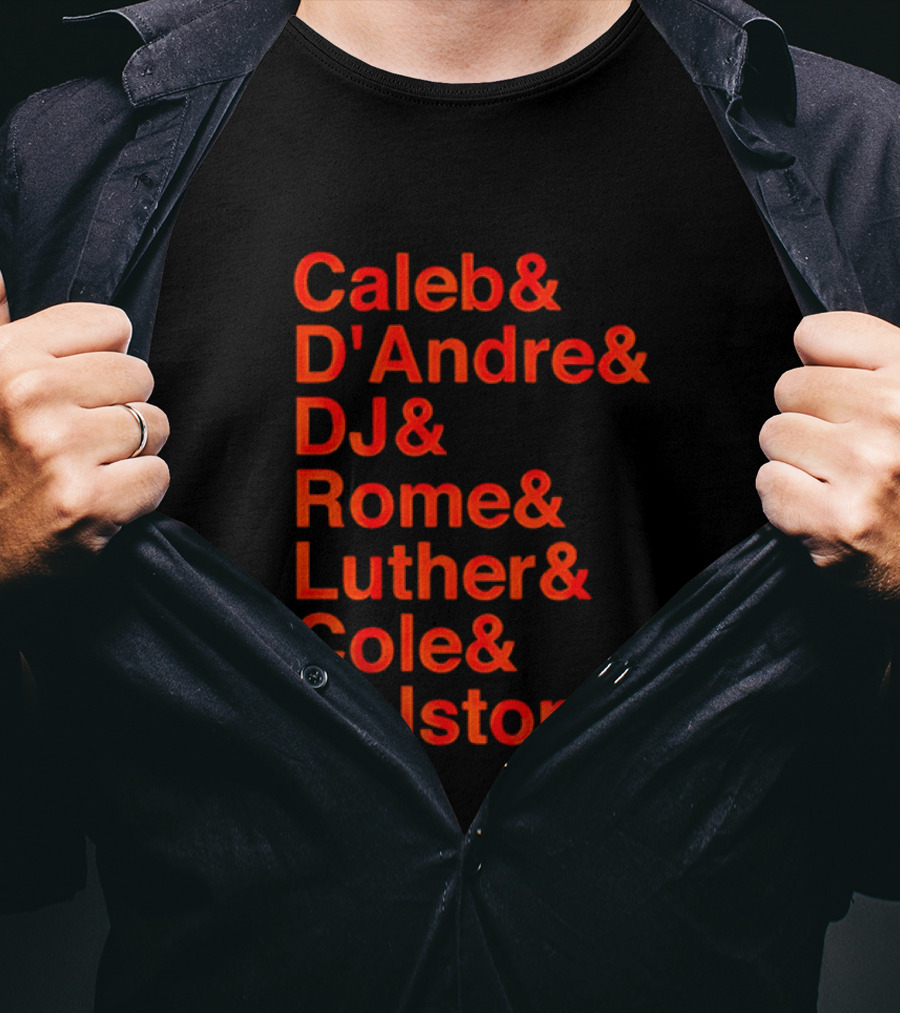 Chicago Football Legends Caleb D'Andre DJ Rome Luther Cole Colston Tribute T-Shirt