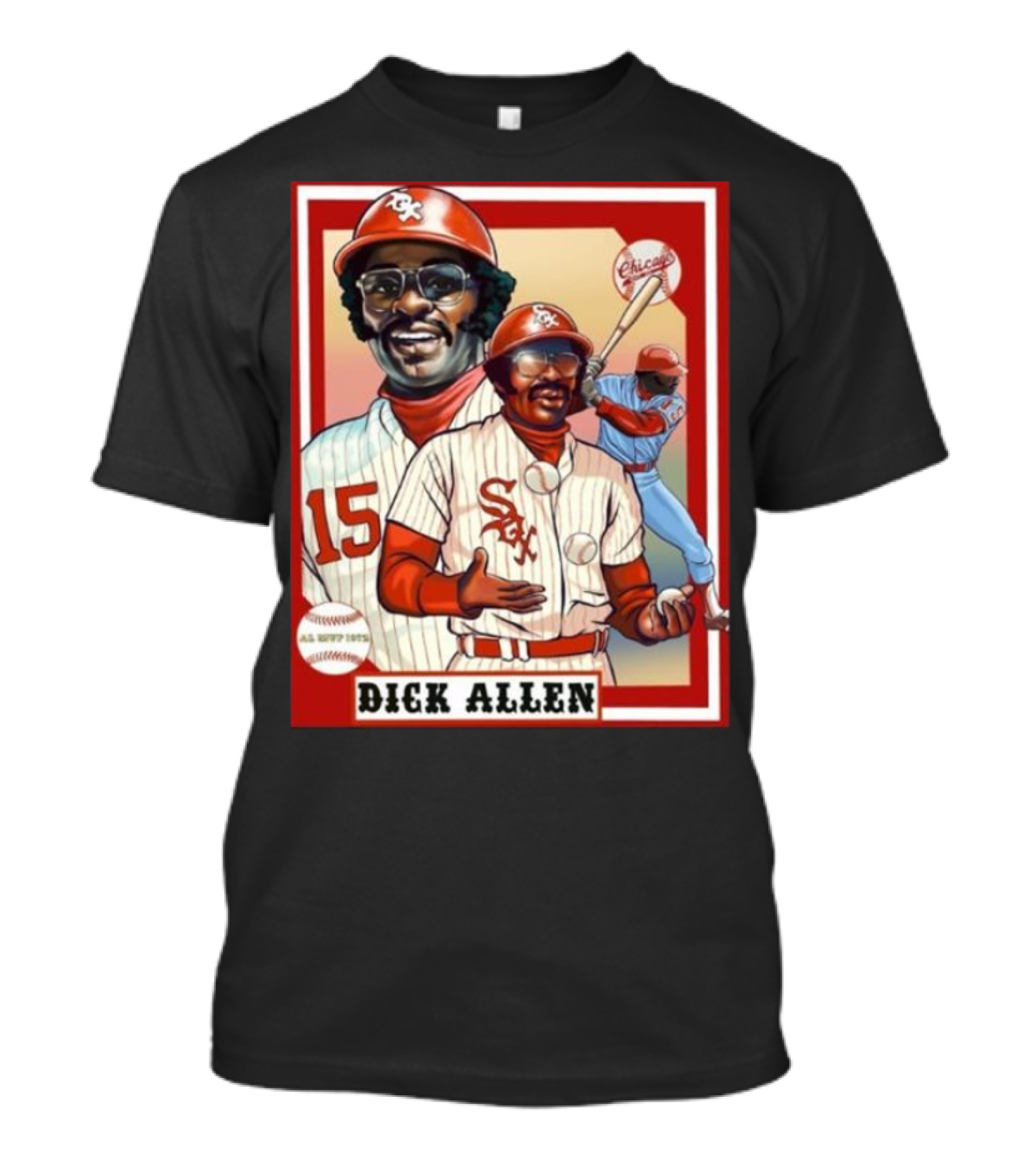 Dick Allen Chicago White Sox AL MVP 1972 Vintage Baseball Legend T-Shirt