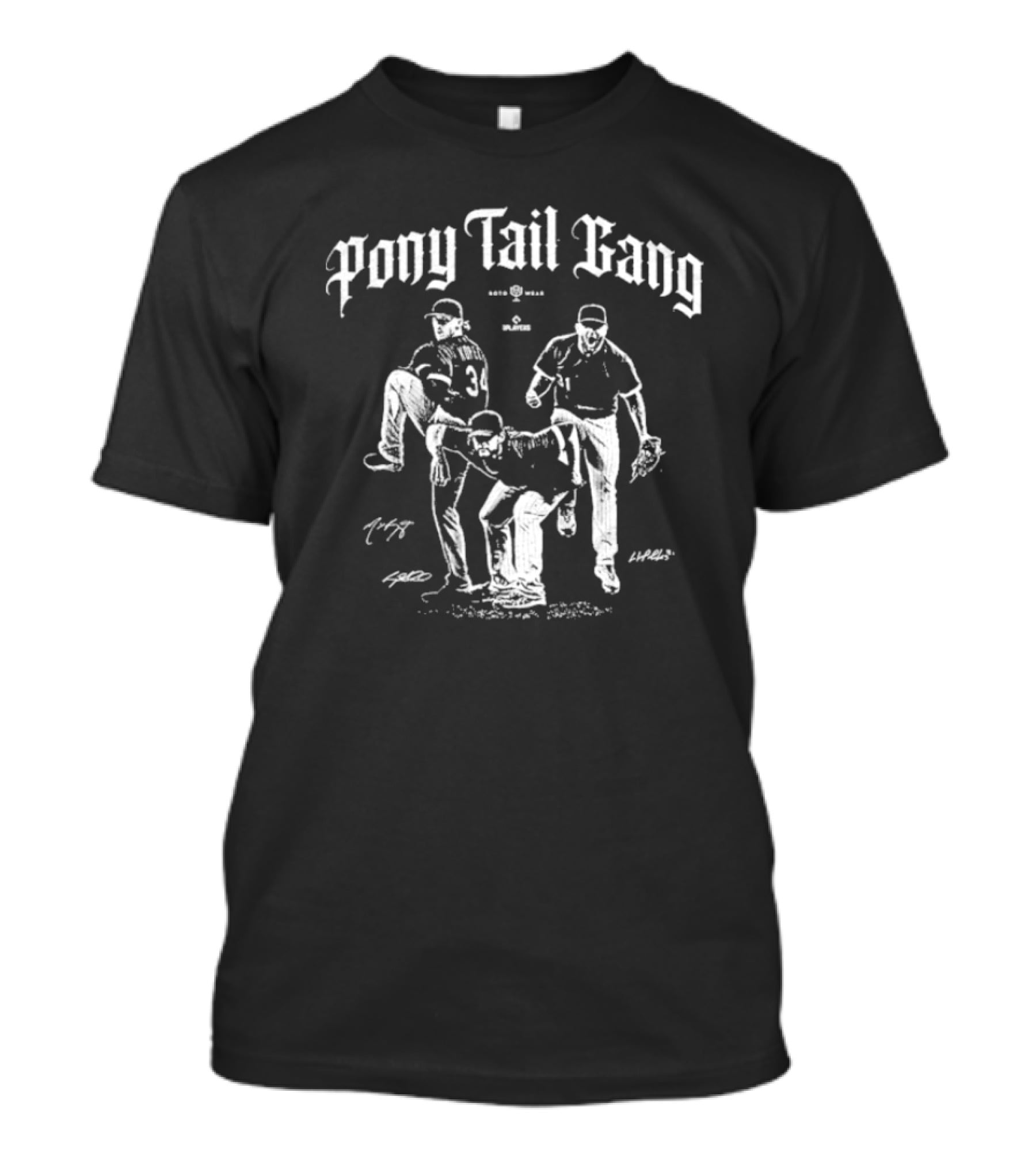 Pony Tail Gang Chicago White Sox Player Signatures T-Shirt