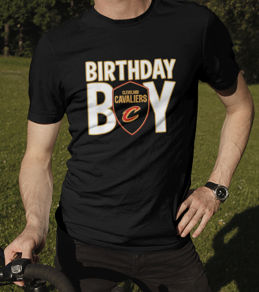 Cleveland Cavaliers NBA Birthday Boy Shield With C Logo T-Shirt