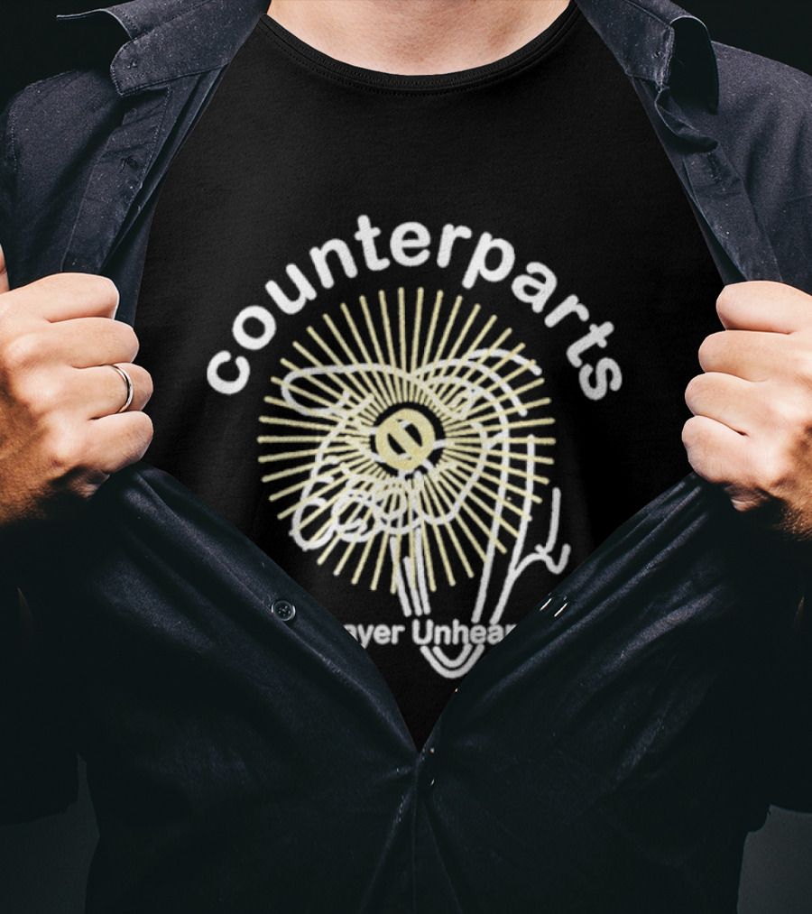 Counterparts A Prayer Unheard Radiant Hand Drawing T-Shirt