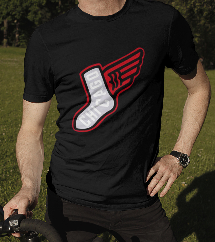 Chicago Winged Sock T-Shirt