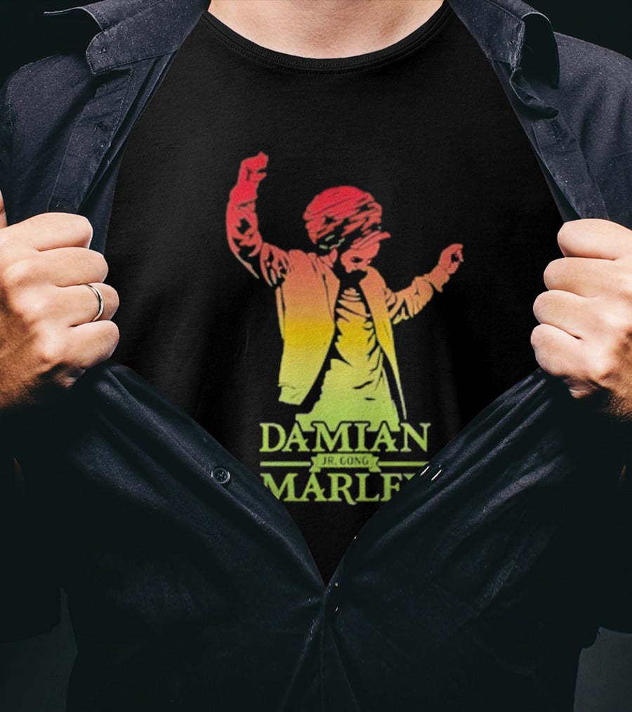 Damian Marley Reggae Colors Dancing T-Shirt