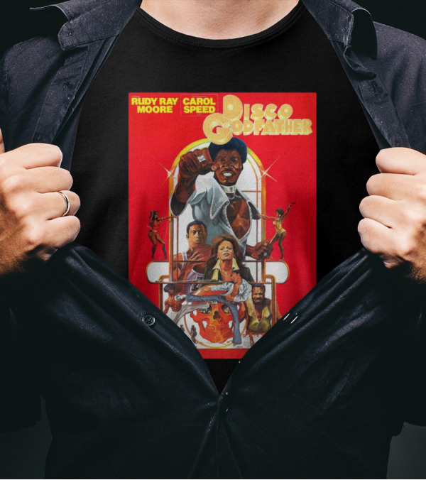 Rudy Ray Moore Carol Speed Disco Godfather Retro Movie Art T-Shirt