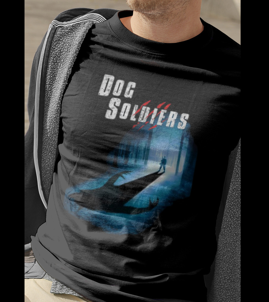 Dog Soldiers Werewolf Shadow In Forest Scene T-Shirt