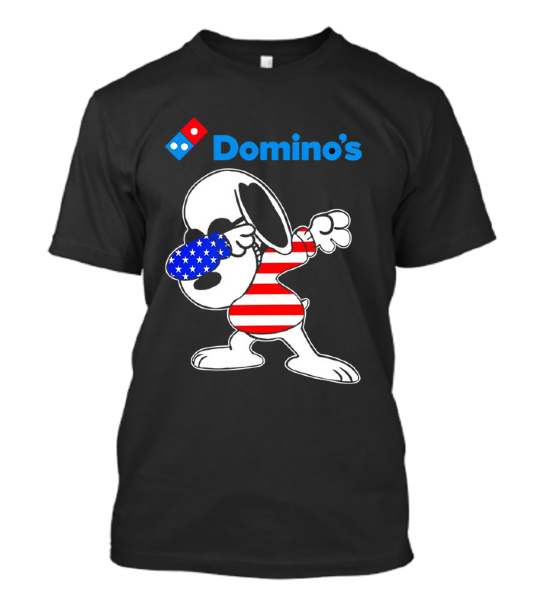 Domino’s Snoopy Dabbing American Flag Style T-Shirt