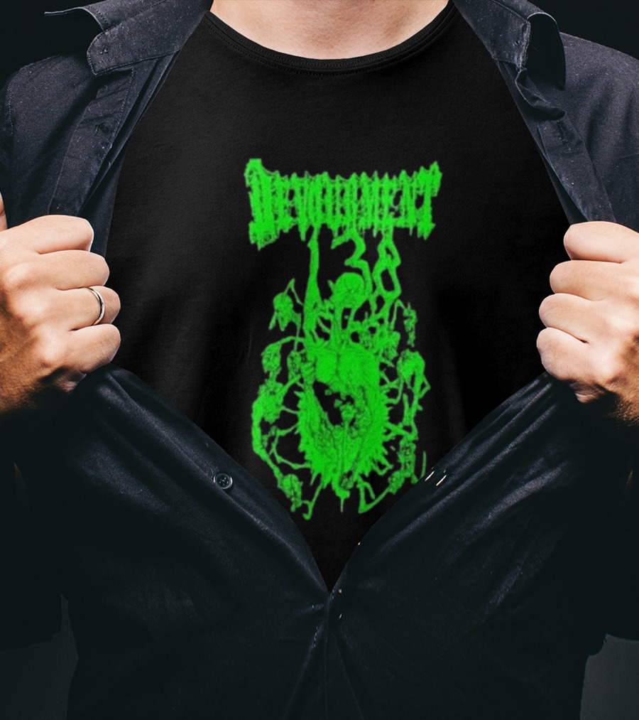 Devourment Butcher The Weak Green Splatter Graphic T-Shirt