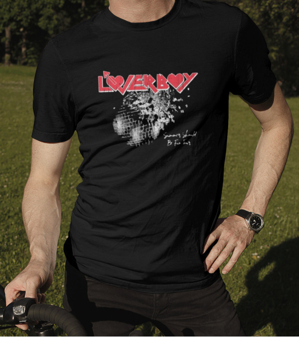 Loverboy Summer Should Be Fun Tour Disco Ball Design T-Shirt