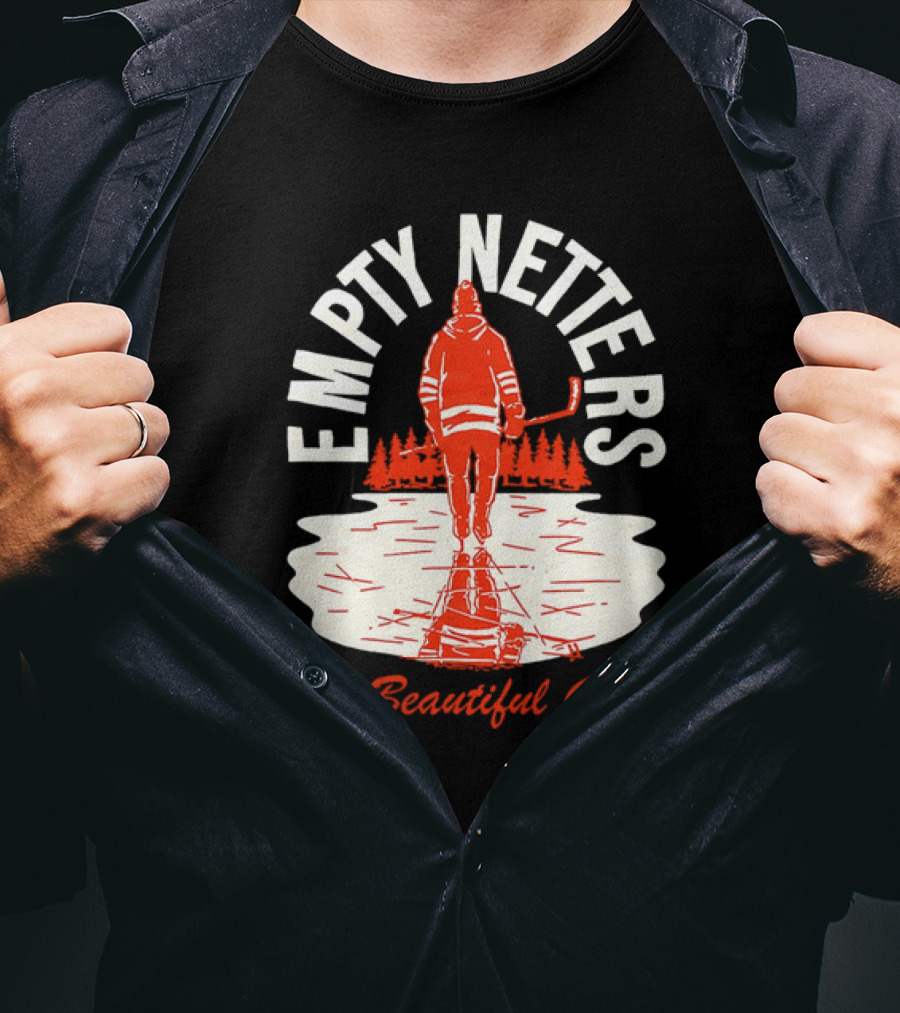 Empty Netters The Beautiful Game Hockey Lakeview Skater T-Shirt