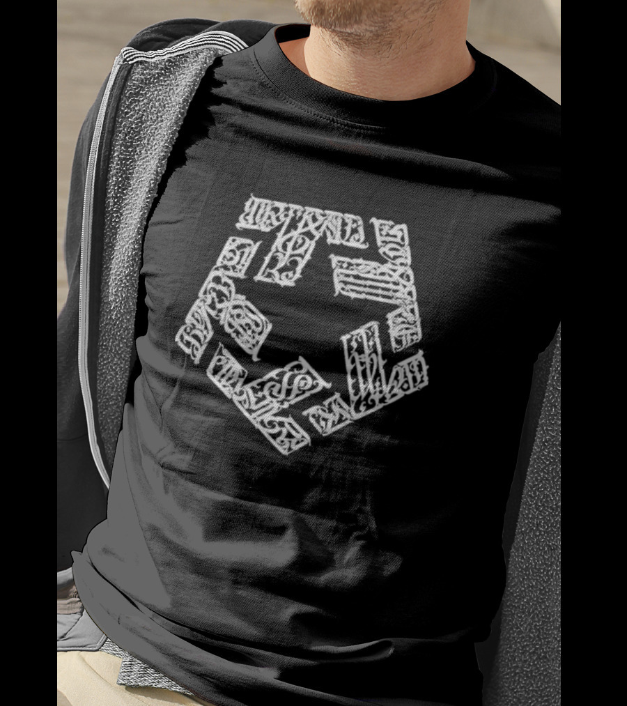 Enemigo Star Tribal Gear Symbol Geometric Block Pattern T-Shirt