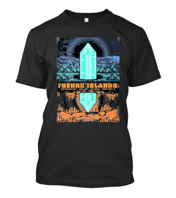 Future Islands With Open Mike Eagle May 2 2025 The Caverns Grundy County TN By Status Serigraph T-Shirt