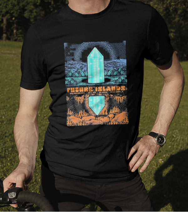 Future Islands With Open Mike Eagle May 2 2025 The Caverns Grundy County TN By Status Serigraph T-Shirt