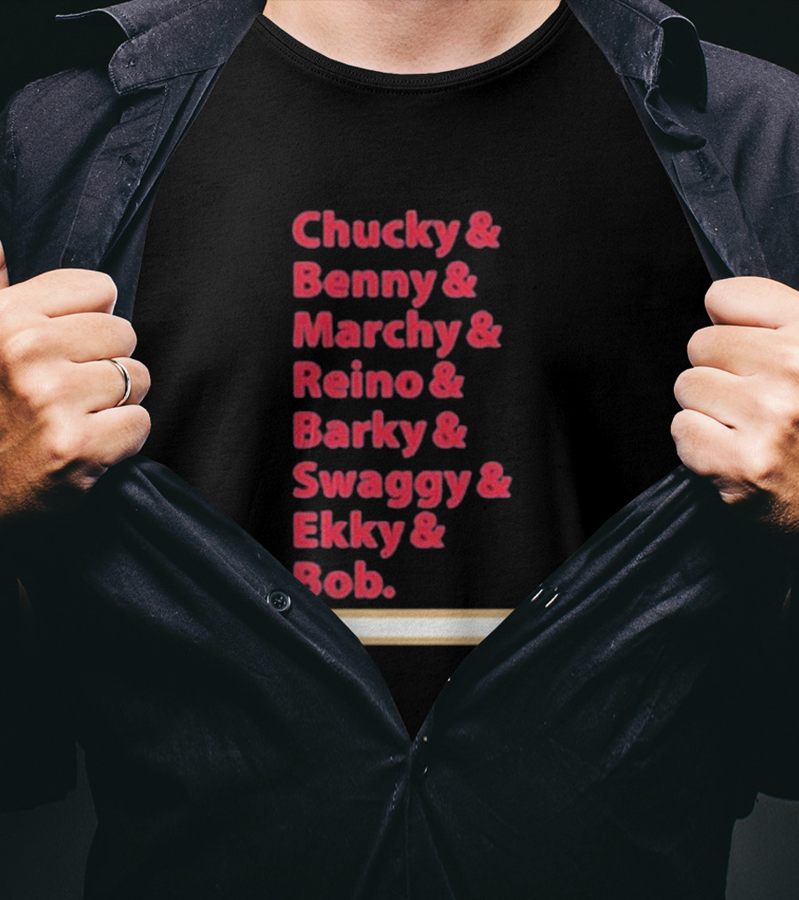 Florida Panthers Chucky Benny Marchy Reino Barky Swaggy Ekky Bob Names T-Shirt