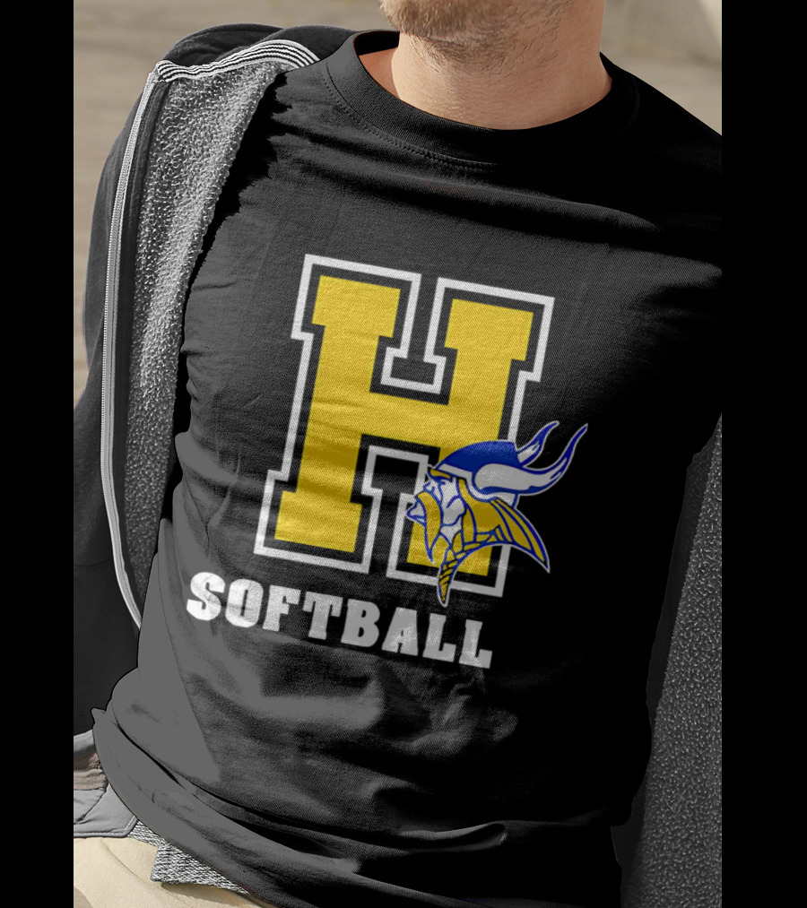 Francis Howell Vikings H Softball T-Shirt