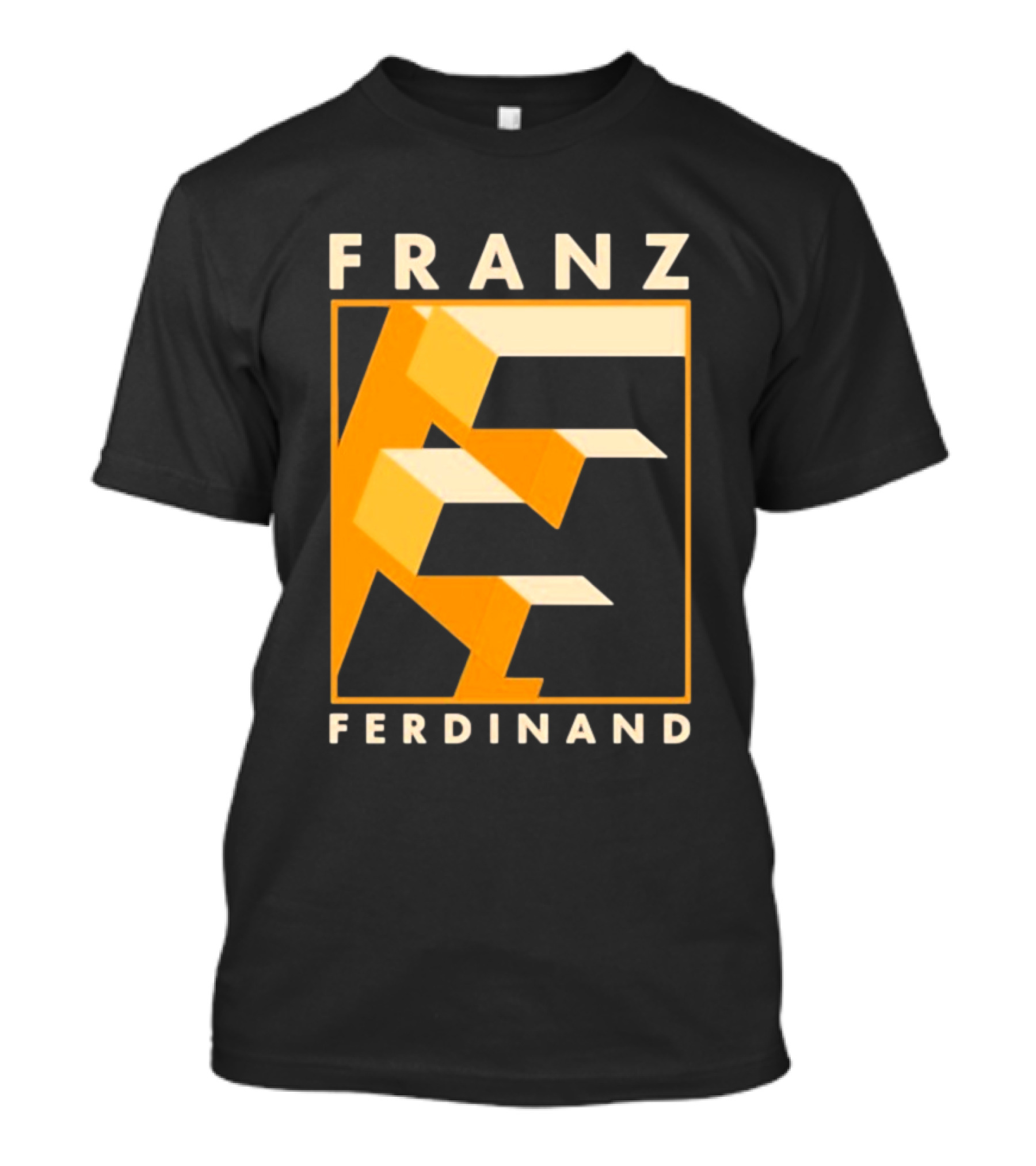 Franz Ferdinand Orange Geometric E T-Shirt