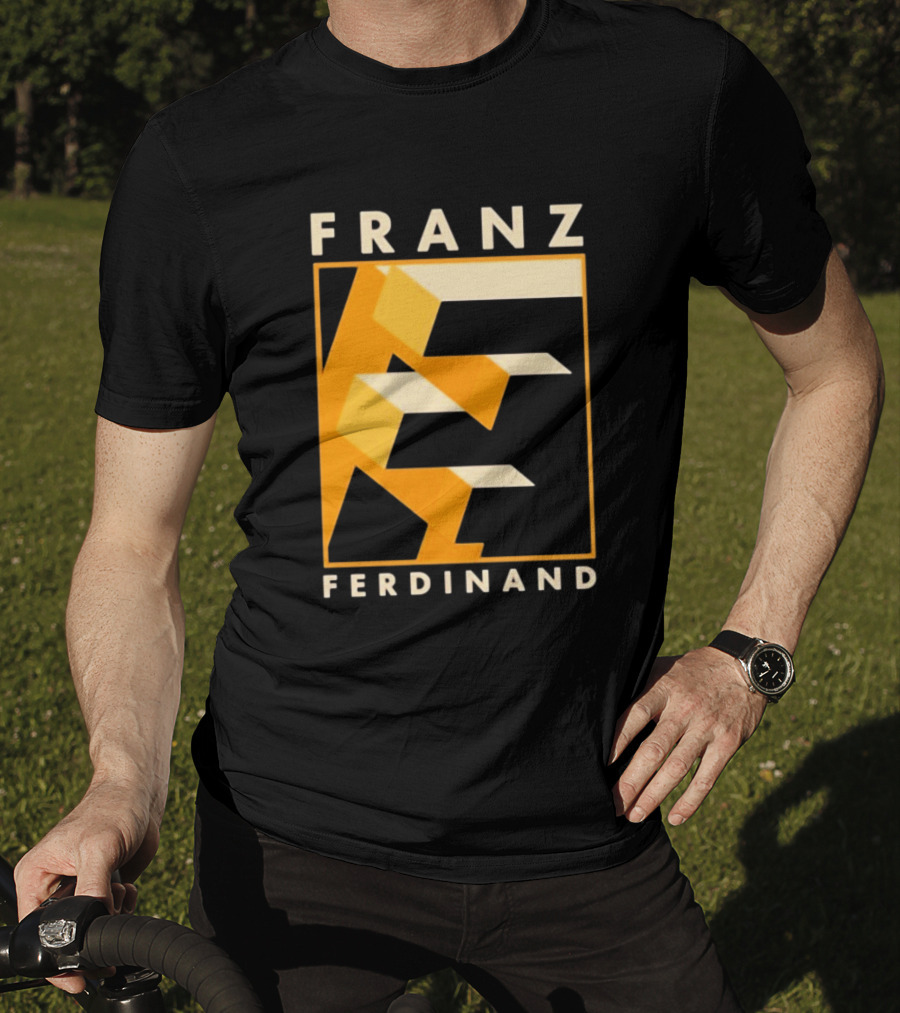 Franz Ferdinand Orange Geometric E T-Shirt