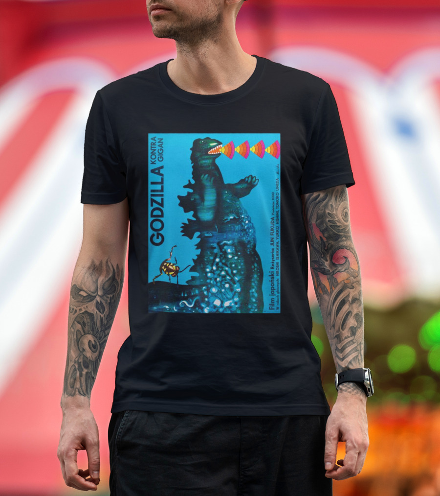 Godzilla Kontra Gigan Film Japoński Reżyseria Jun Fukuda T-Shirt