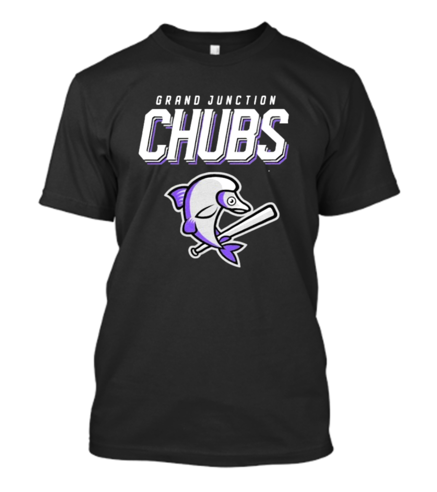 Grand Junction Chubs Baseball Fish Mascot T-Shirt