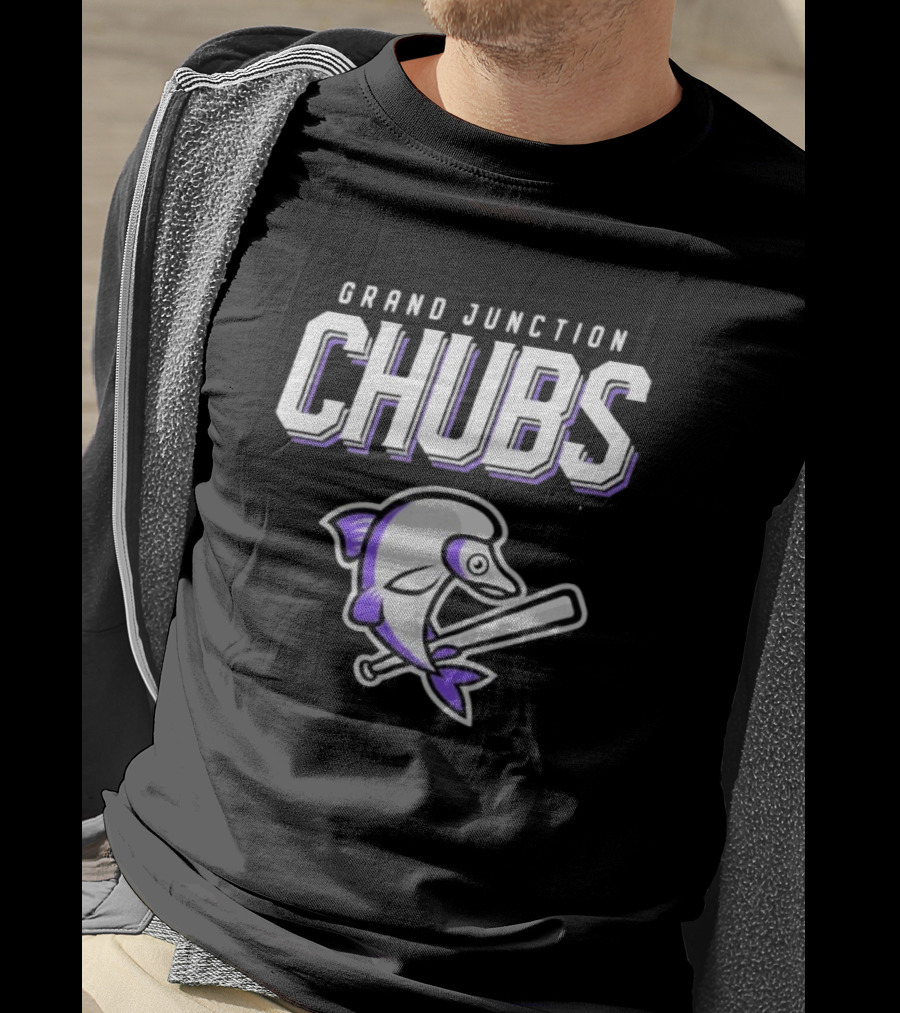Grand Junction Chubs Baseball Fish Mascot T-Shirt