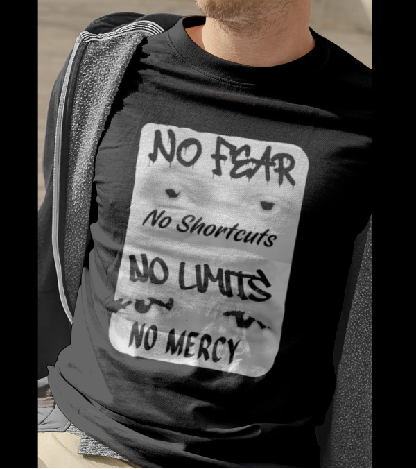 Grandy Twins Daniel Grandy No Fear No Shortcuts No Limits No Mercy Eyes T-Shirt