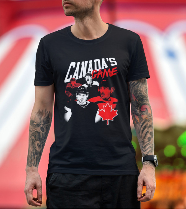 Premium T-Shirt: Canada's Game 4 Nations Team Maple Leaf T-Shirt Canada's Game 4 Nations Team Maple Leaf T-Shirt