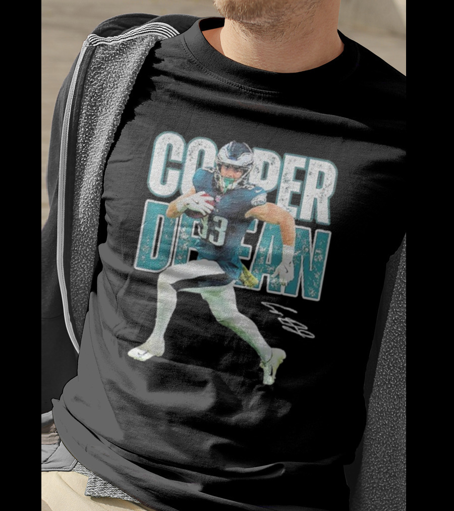 Cooper Dejean 33 Philadelphia Eagles Football Player T-Shirt