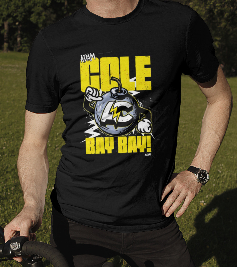 Adam Cole Bay Bay AC Bombs Away Comic Style T-Shirt