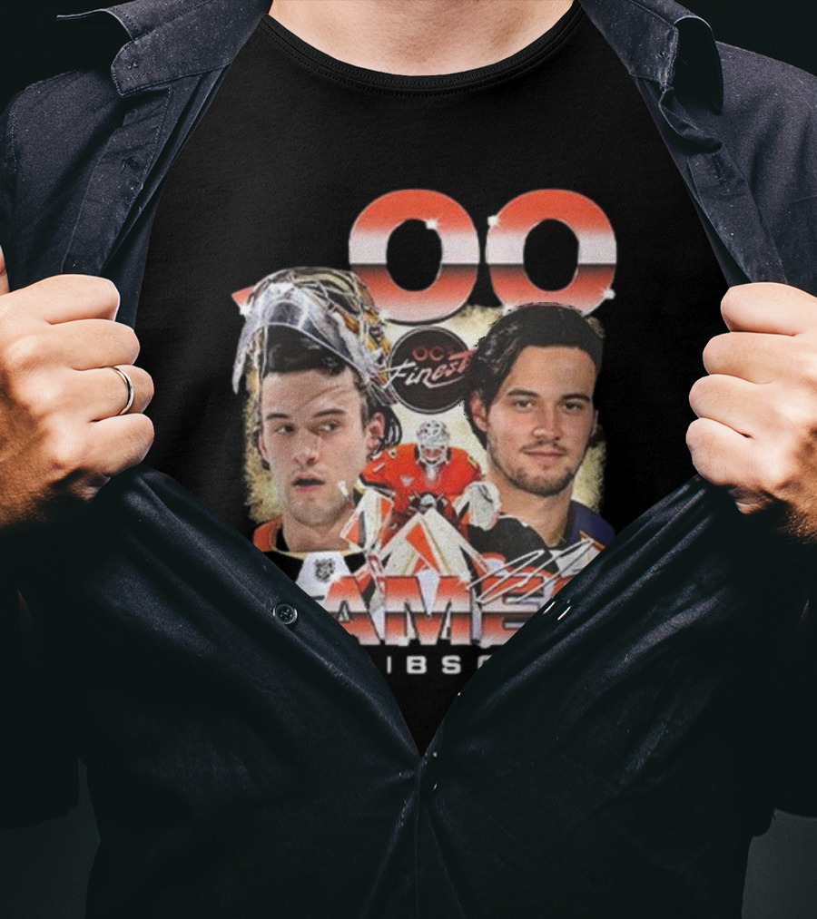 Anaheim Ducks John Gibson 500 Games Milestone Commemoration T-Shirt