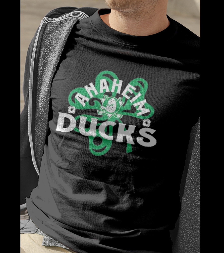 Anaheim Ducks St. Patrick’s Day Shamrock T-Shirt