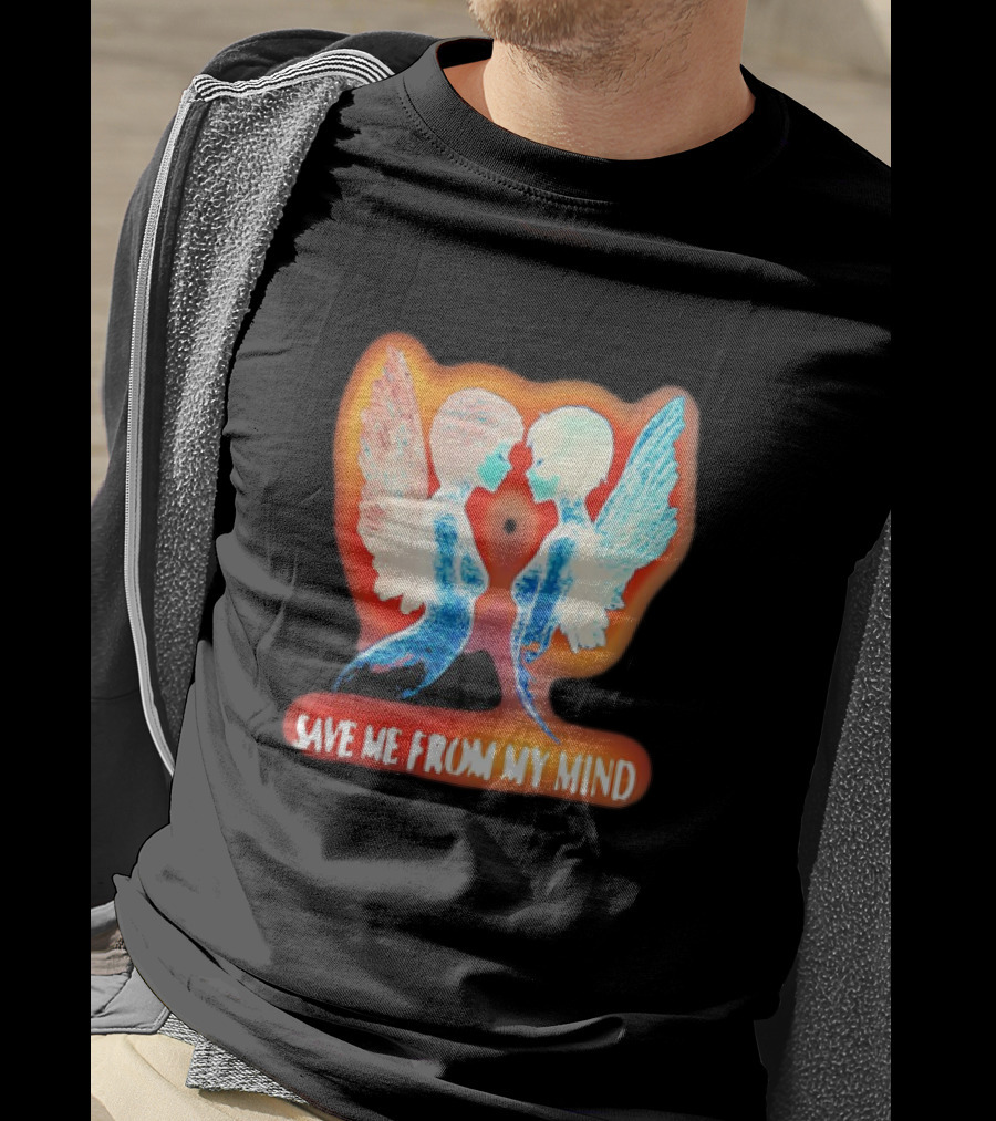 Angel Save Me From My Mind Wings Reflection T-Shirt