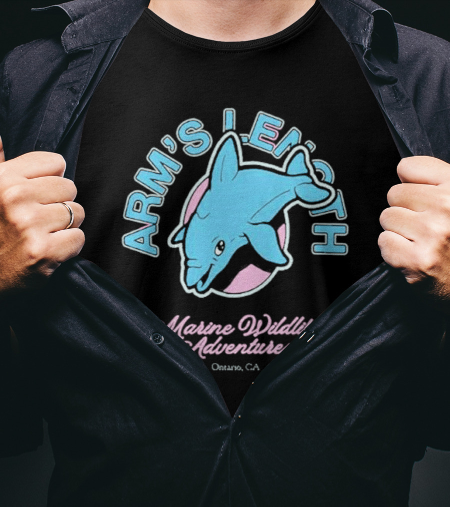 Arm’s Length Marine Wildlife Adventures Ontario CA Dolphin T-Shirt