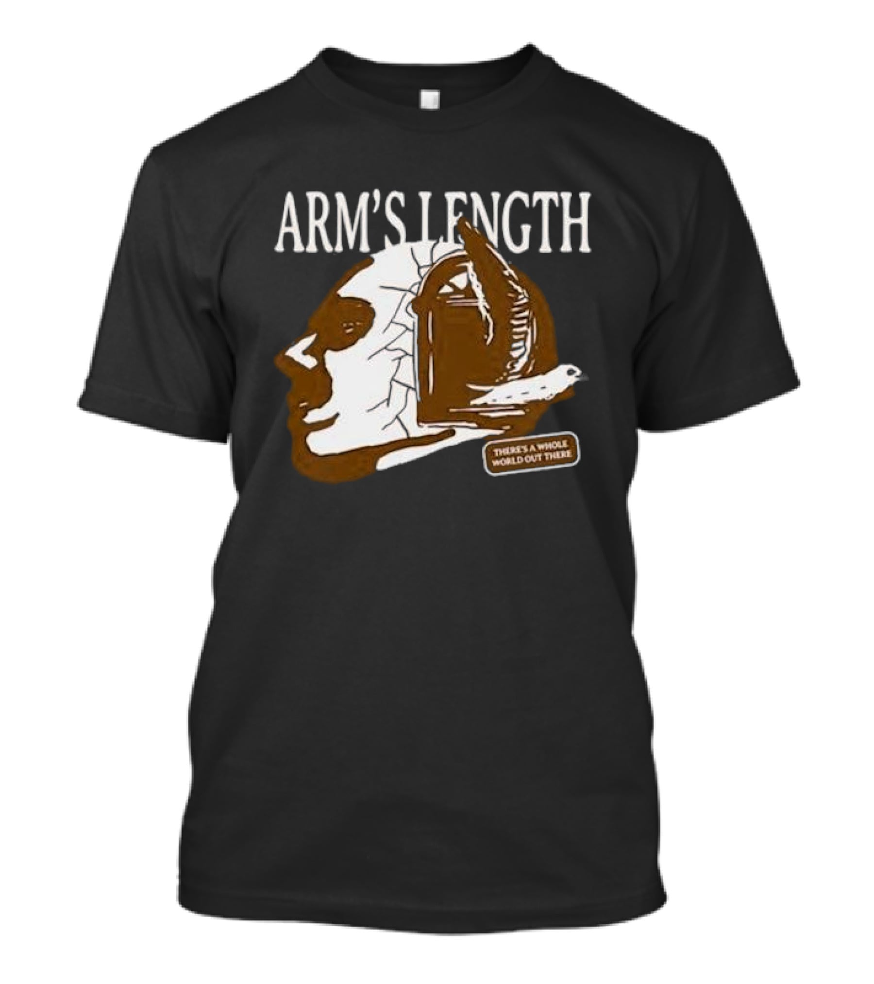 Arm’s Length Headphone Concept There’s A Whole World Out There T-Shirt