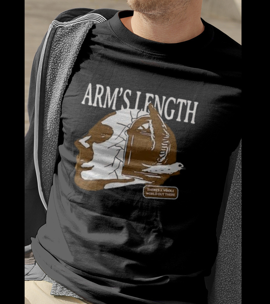 Arm’s Length Headphone Concept There’s A Whole World Out There T-Shirt