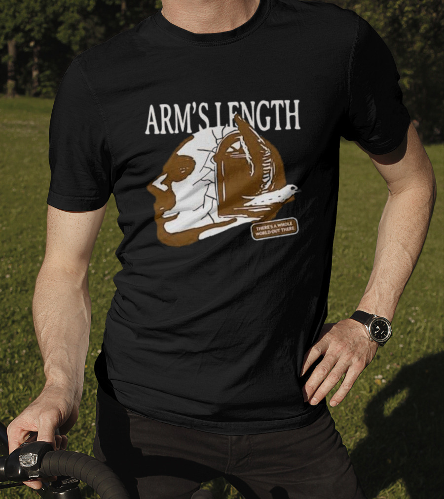 Arm’s Length Headphone Concept There’s A Whole World Out There T-Shirt