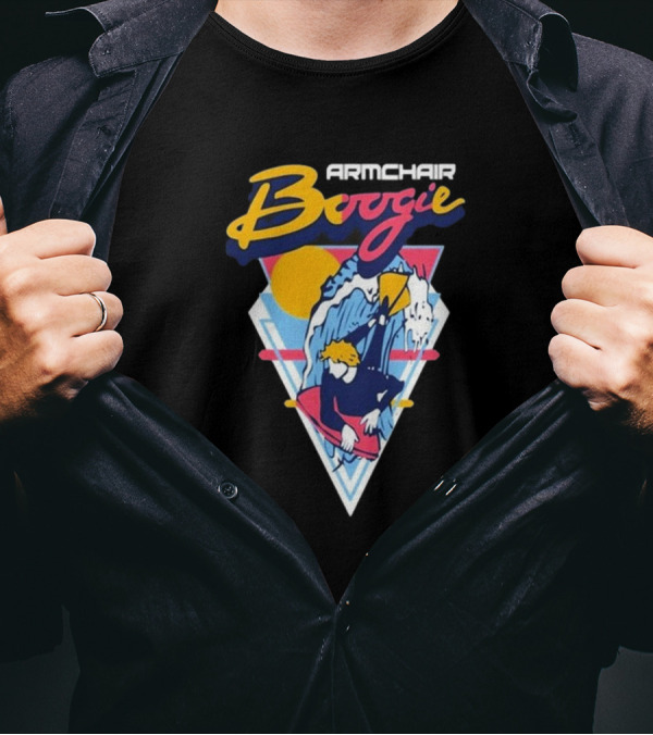 Armchair Boogie Summer 24 Boogie Boarder Retro Surfing Vibes T-Shirt