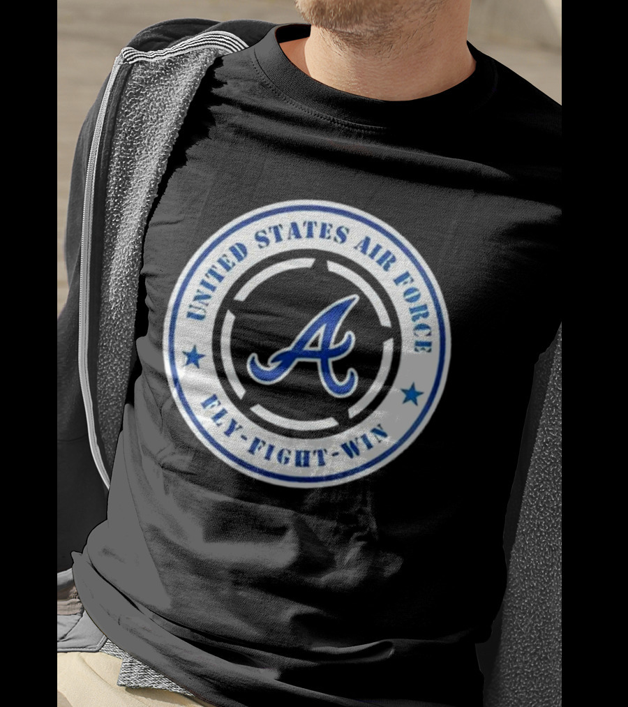 Atlanta Braves United States Air Force Fly Fight Win Military Appreciation Night 2025 T-Shirt