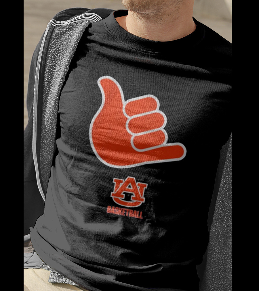 Auburn Basketball AU Shaka Hand Sign T-Shirt