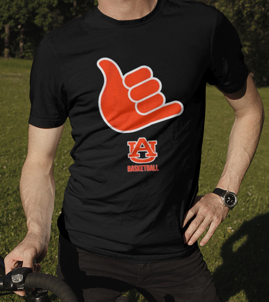 Auburn Basketball AU Shaka Hand Sign T-Shirt