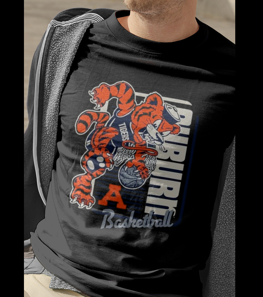 Auburn Tigers Basketball Mascot Dunk Tiger 2025 T-Shirt